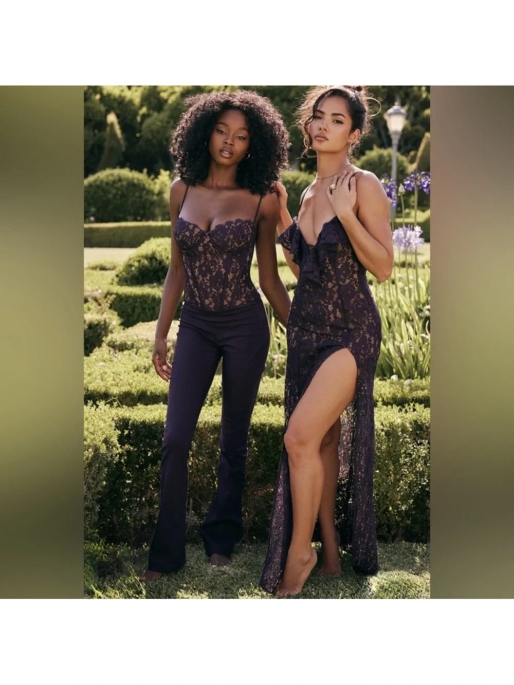 💜Firm Price💜House of CB Malia Night Shade lace maxi dress - Picture 8 of 16